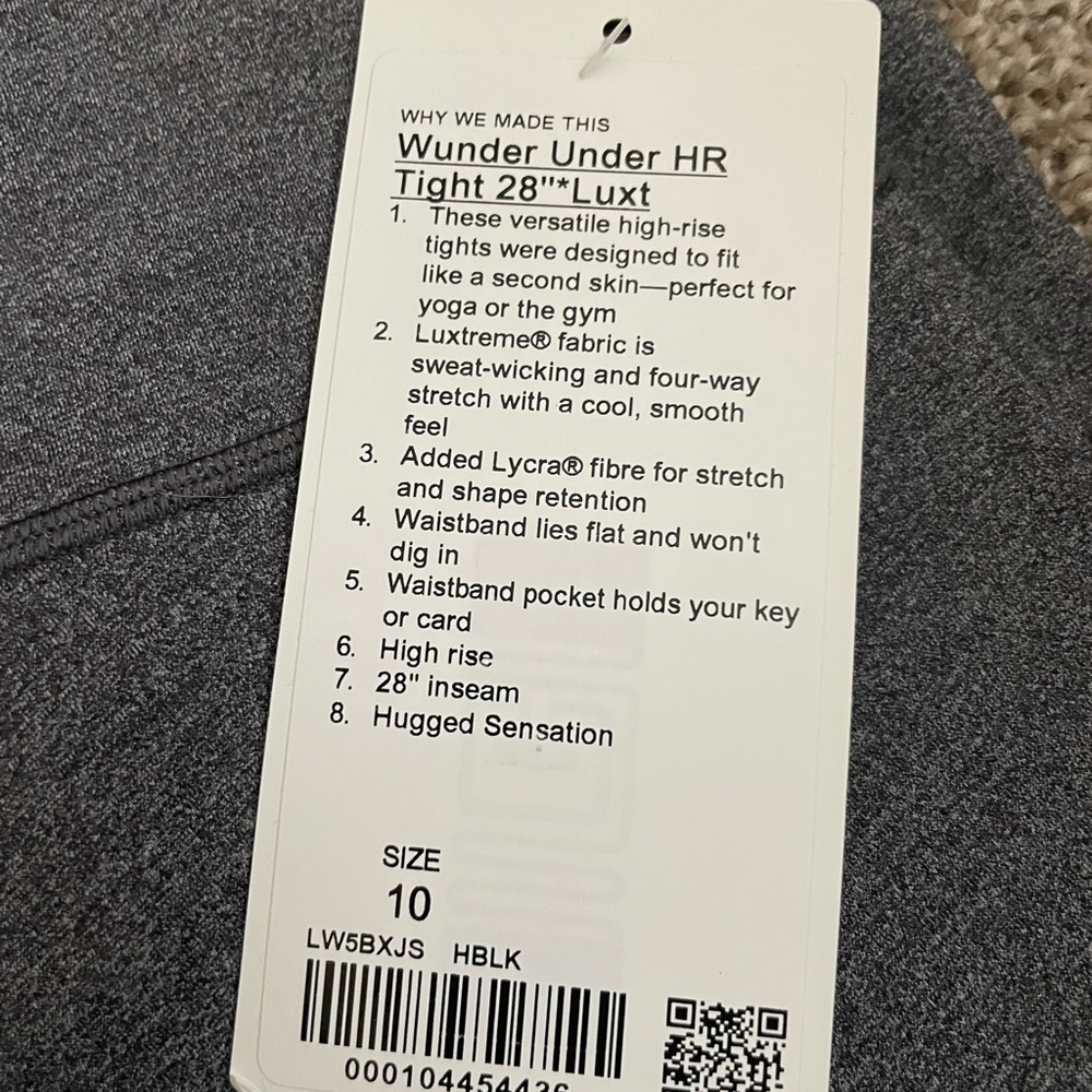 Lululemon Wunder Under High-Rise Tights in Gray